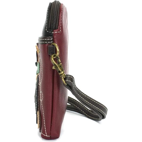 Chala Vegan Leather Doggie Mini Convertible Crossbody Cell Phone Bag - Picture 8 of 9